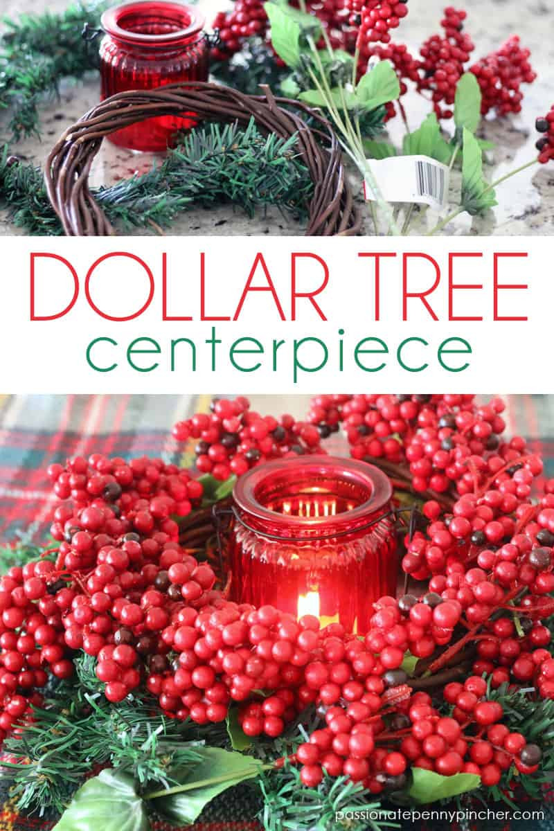 Cheap Christmas Party Ideas
 Dollar Tree Christmas Centerpiece