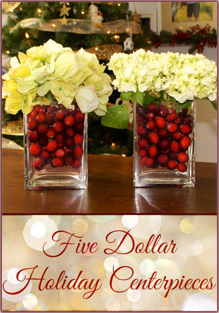 Cheap Christmas Party Ideas
 $5 Holiday Centerpieces