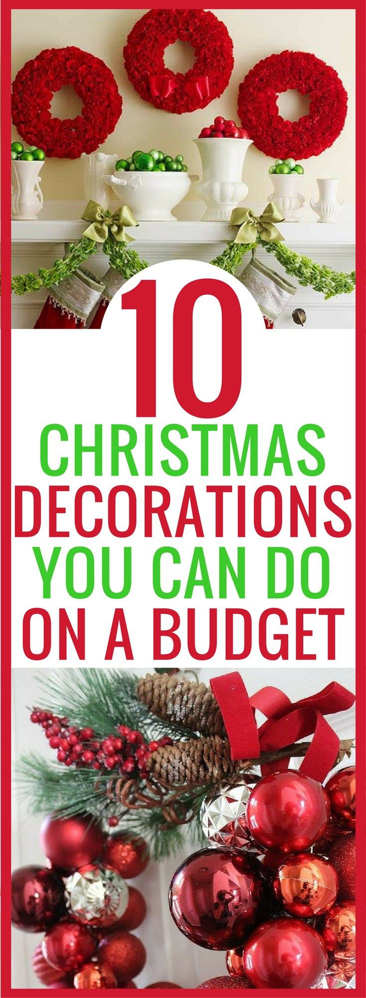 Cheap DIY Christmas Decorations
 25 unique Cheap christmas decorations ideas on Pinterest