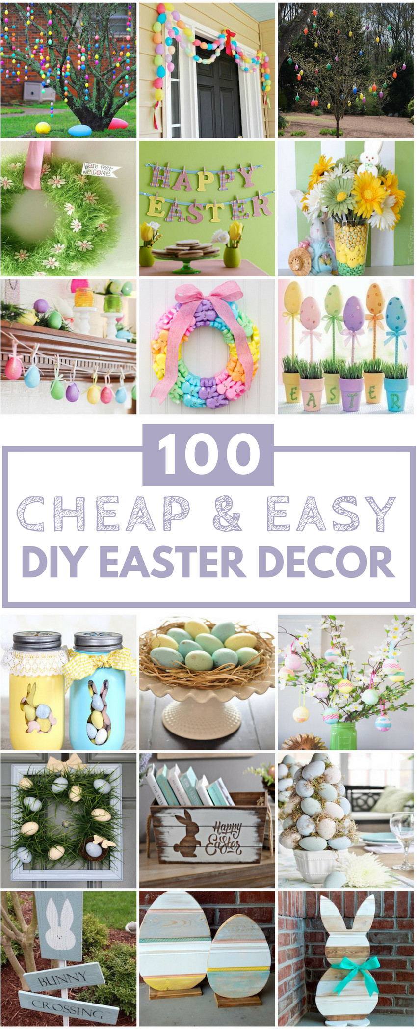 Cheap Easter Party Ideas
 100 Cheap & Easy Easter DIY Decorations Prudent Penny