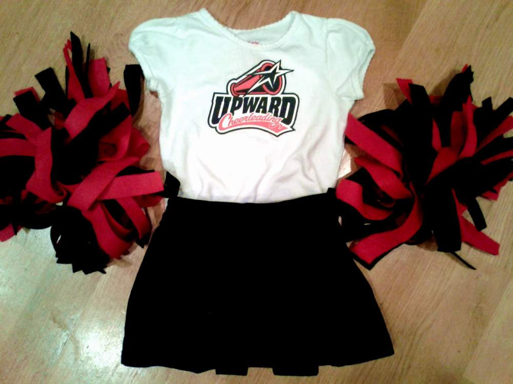 Cheerleader Costumes DIY
 DIY Mini Cheer Uniform easy iron on embellishment