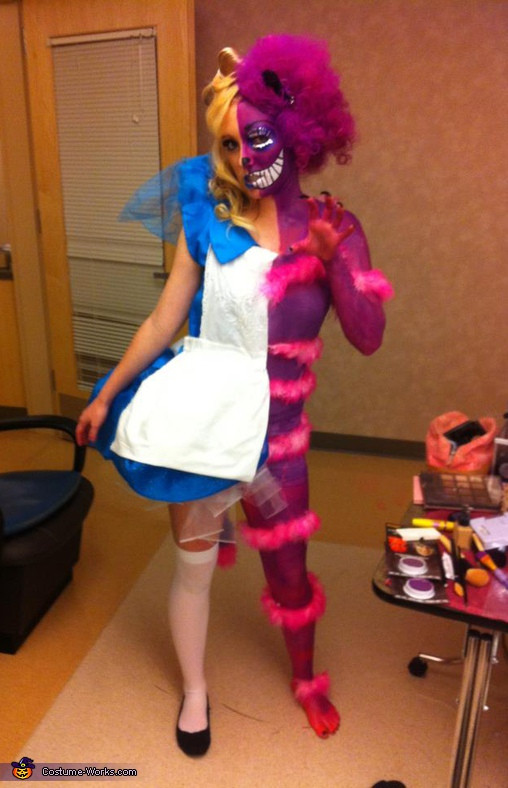 Cheshire Cat Costume DIY
 Alice In Wonderland and Cheshire Cat costume 4 4