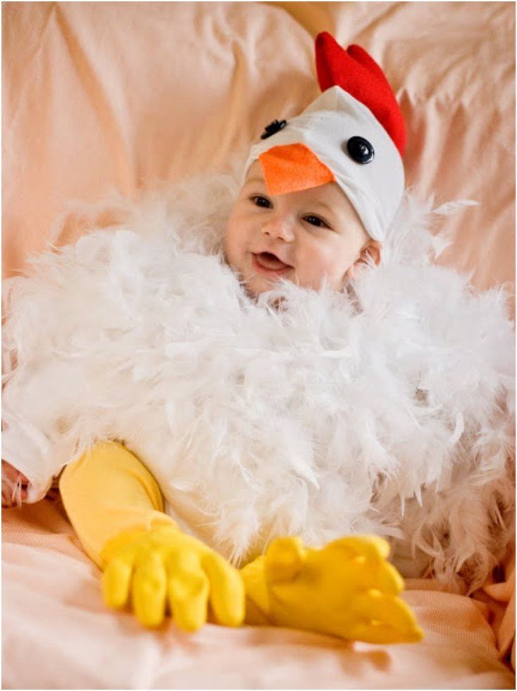 Chicken Costume DIY
 18 Easy DIY Costumes For Your Baby s First Halloween