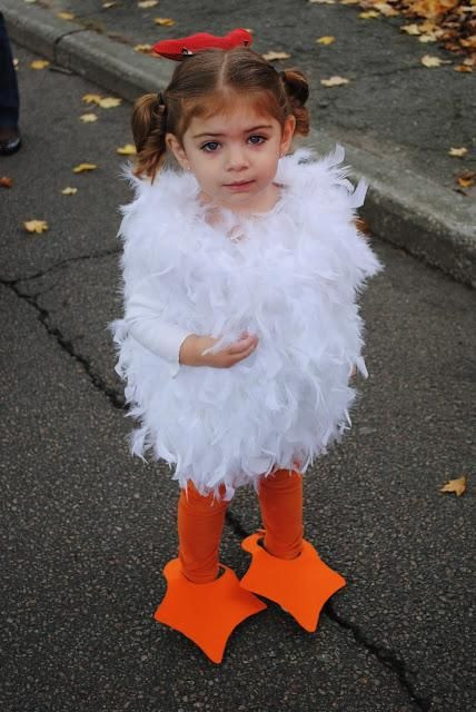Chicken Costume DIY
 DIY Halloween DIY Costumes DIY Baby Girls Halloween