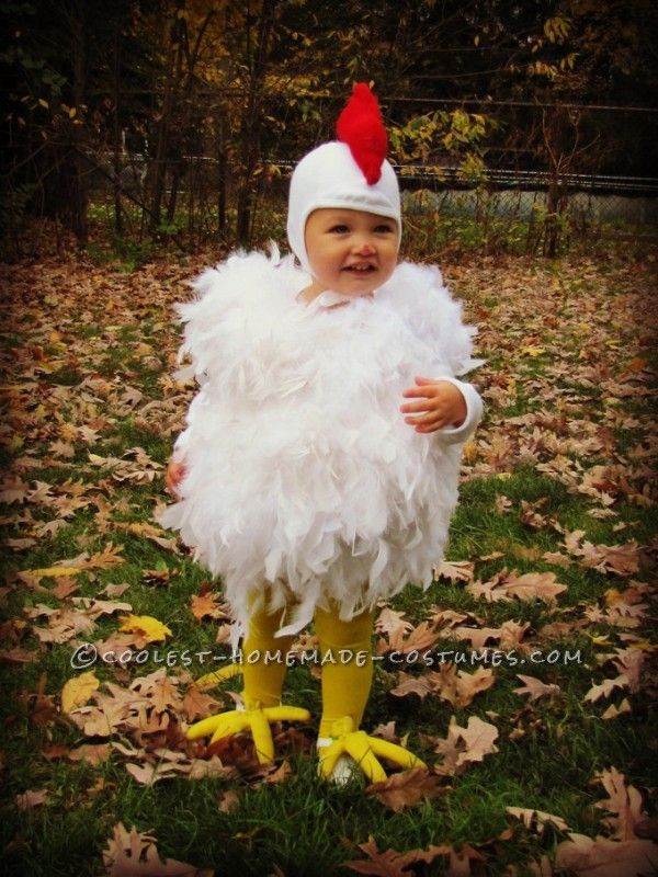 Chicken Costume DIY
 Homemade Chicken Outfit