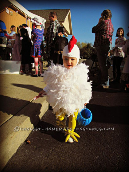 Chicken Costume DIY
 Top 10 DIY Infant Toddler Halloween Costumes for Under $20