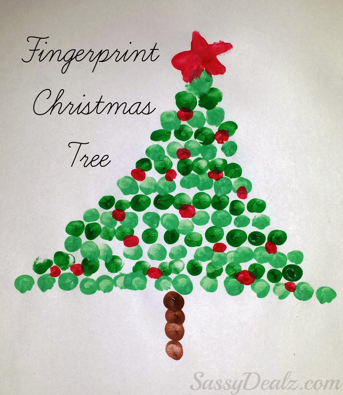 Child Christmas Craft Ideas
 Christmas Fingerprint Crafts U Create