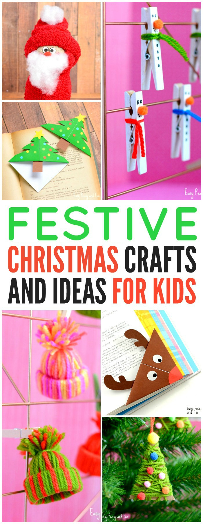 Childrens Christmas Craft Ideas
 Festive Christmas Crafts for Kids Tons of Art and