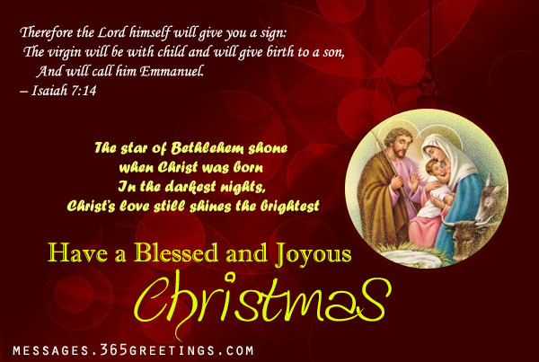 Christian Christmas Quotes For Cards
 Christian Christmas Wishes 365greetings