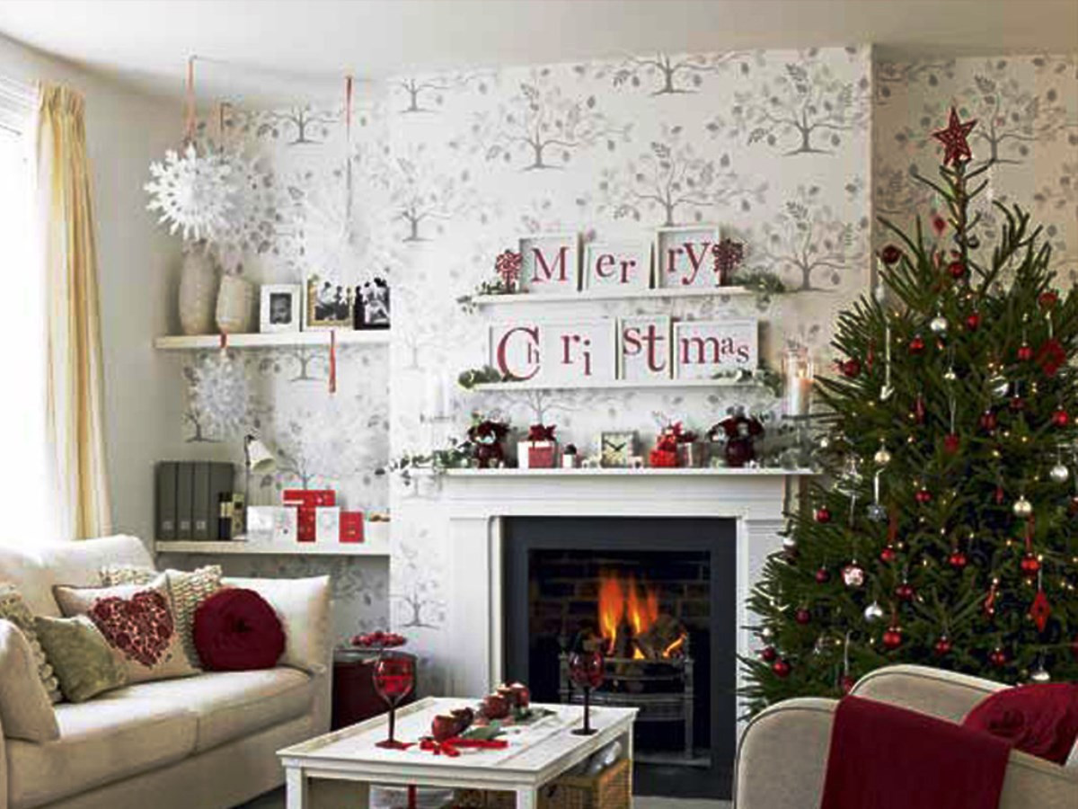 Christmas Apartment Decor
 Christmas Living Room Decorations Ideas &