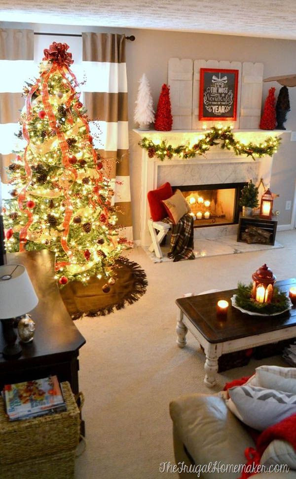 Christmas Apartment Decor
 Best 25 Indoor christmas decorations ideas on Pinterest