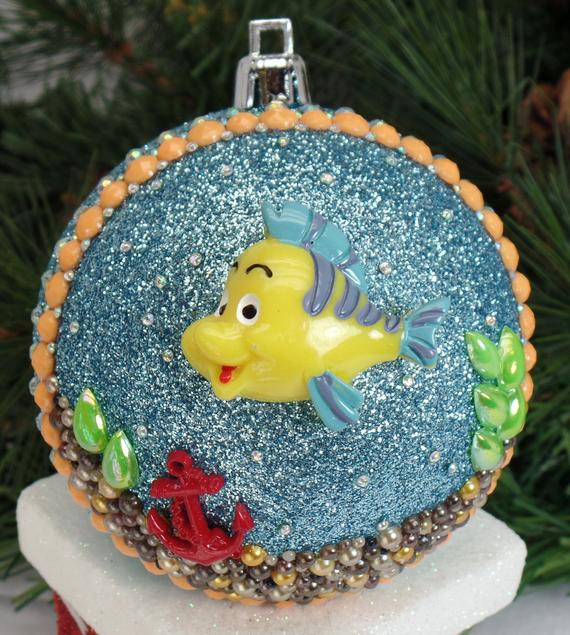 Christmas Aquarium Ornaments
 Flounder Aquarium Christmas Ornament