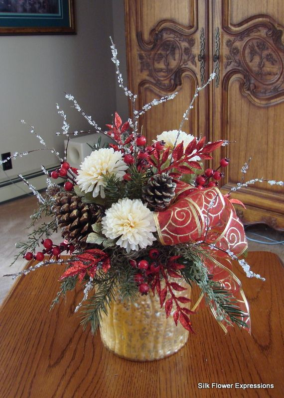 Christmas Artificial Flower Arrangements
 10 best images about Christmas Silk Flower Arrangements on