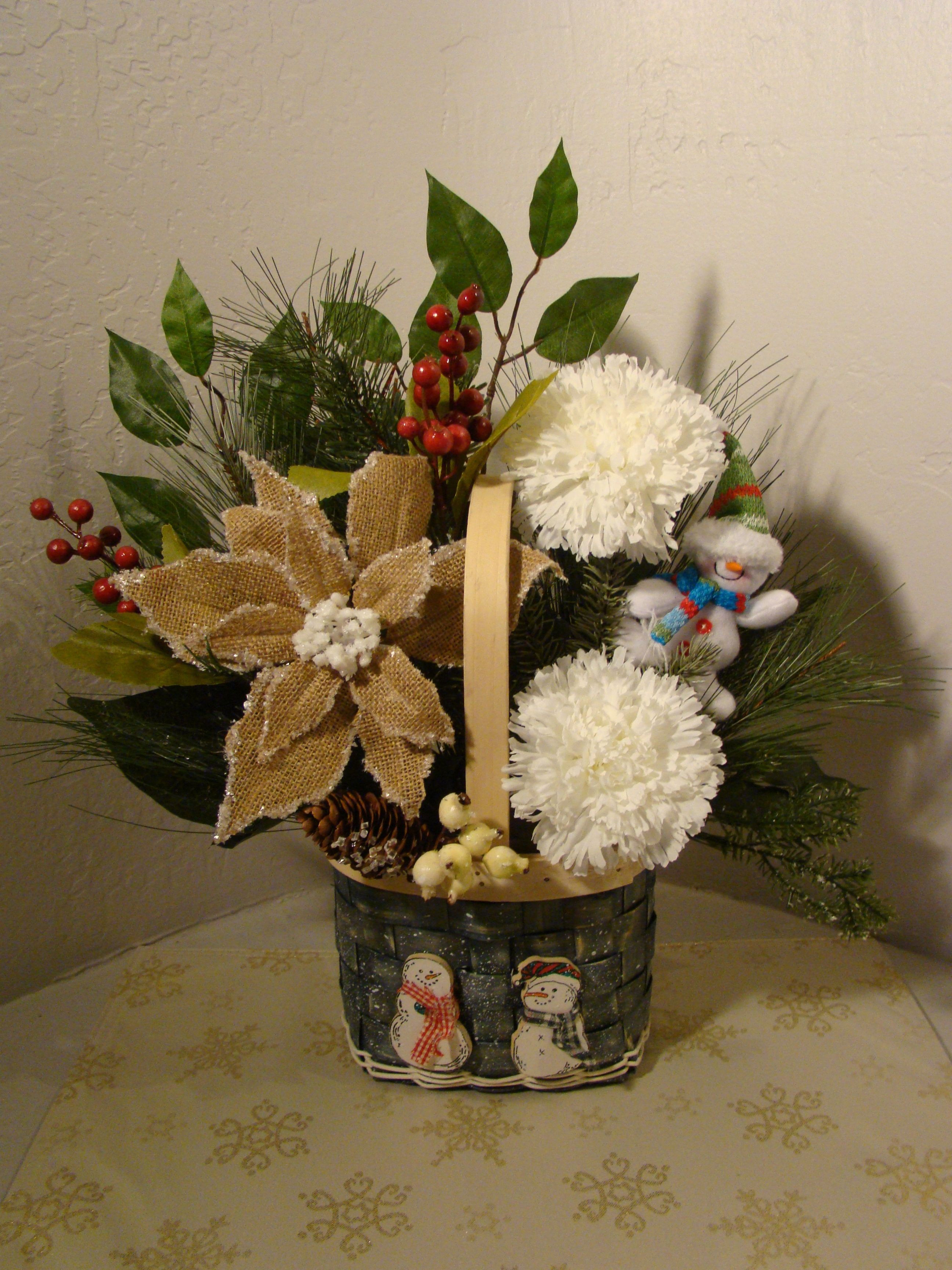 Christmas Artificial Flower Arrangements
 CHRISTMAS SILK FLORAL ARRANGEMENT 3039