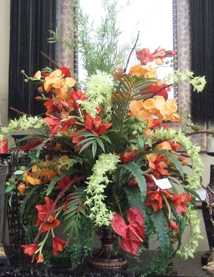 Christmas Artificial Flower Arrangements
 98 best images about Pulpit flower arrangement on Pinterest
