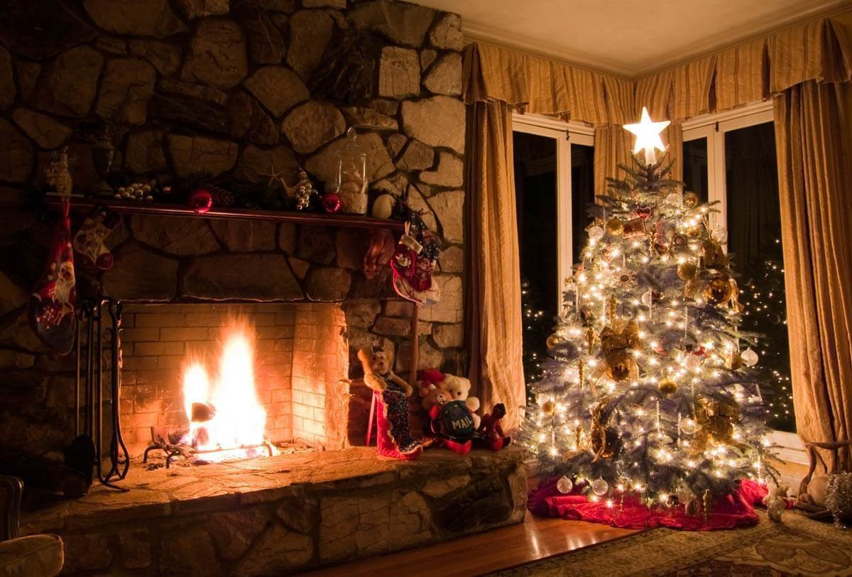 Christmas Background Fireplace
 15 Tips for Better Christmas Light graphy