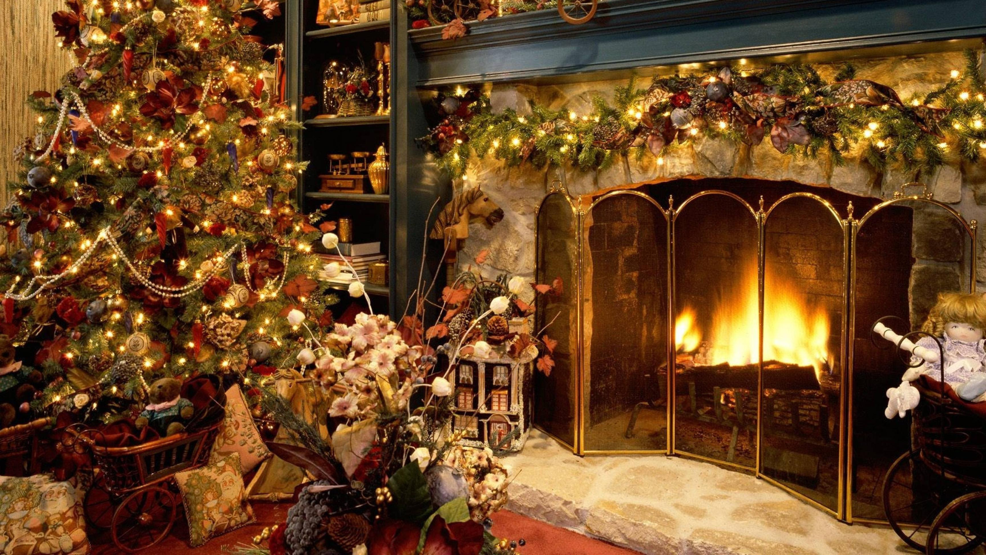 Christmas Background Fireplace
 Christmas Fireplace Backgrounds Wallpaper Cave