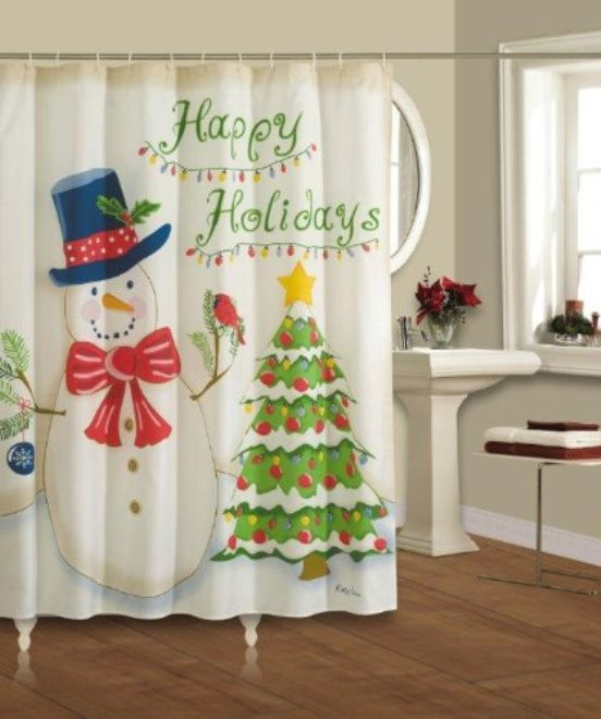 Christmas Bathroom Curtains
 Top 40 Beautiful Designs Christmas Bathroom Curtains