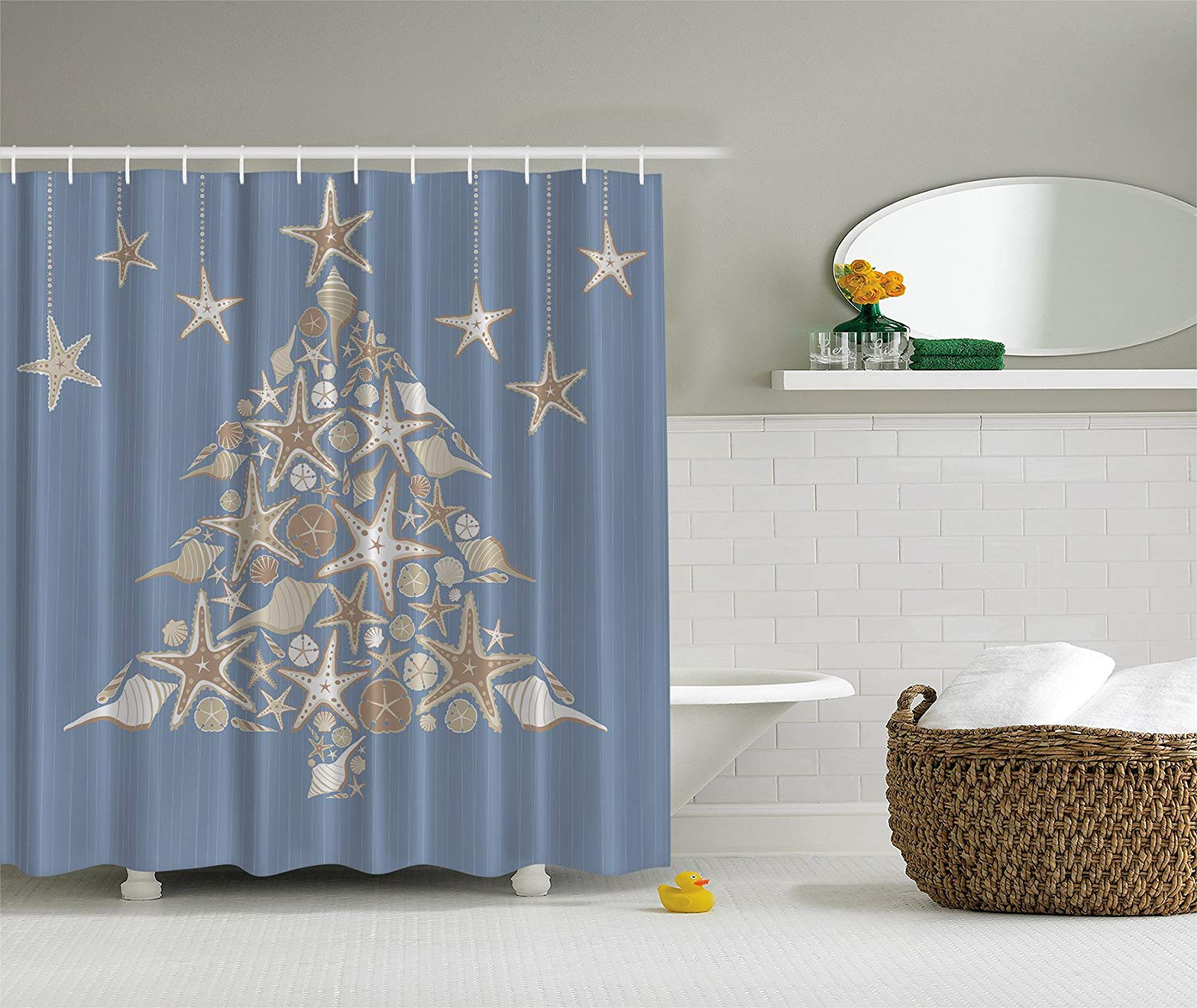 Christmas Bathroom Curtains
 Holiday Shower Curtains for Christmas