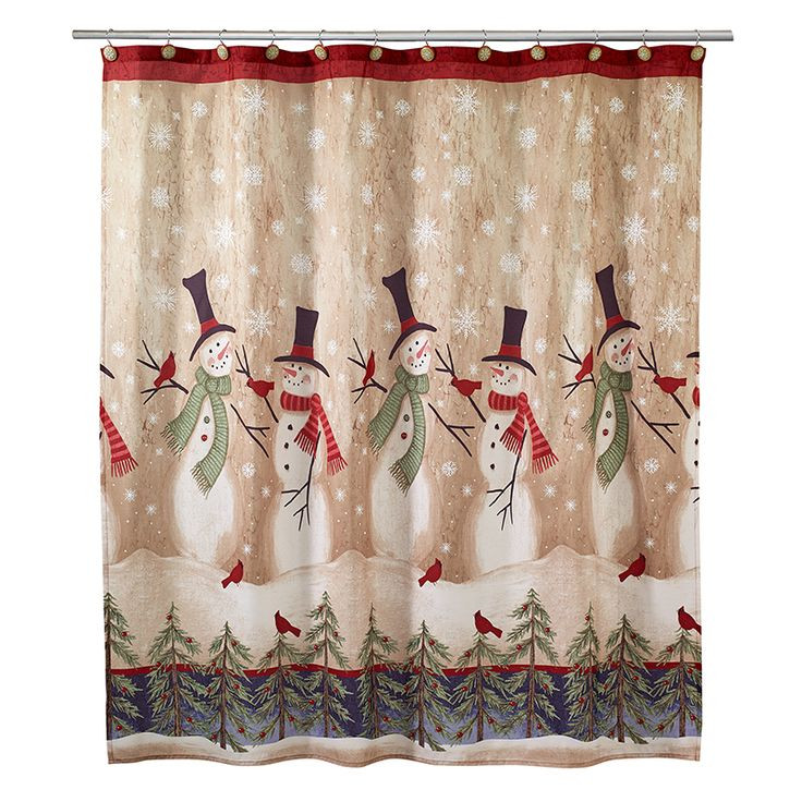 Christmas Bathroom Curtains
 25 unique Christmas shower curtains ideas on Pinterest