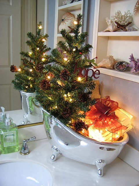 Christmas Bathroom Decor Ideas
 Shabby in love Bathroom decorating ideas for Christmas