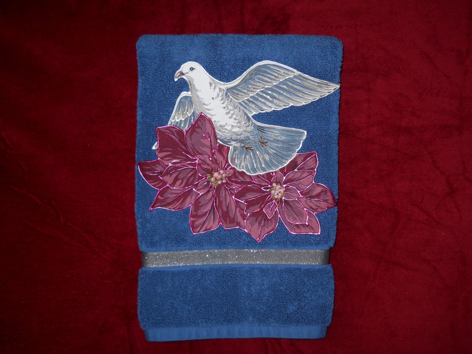 Christmas Bathroom Hand Towels
 Christmas Hand Towel Bathroom or Kitchen Dove of Peace and