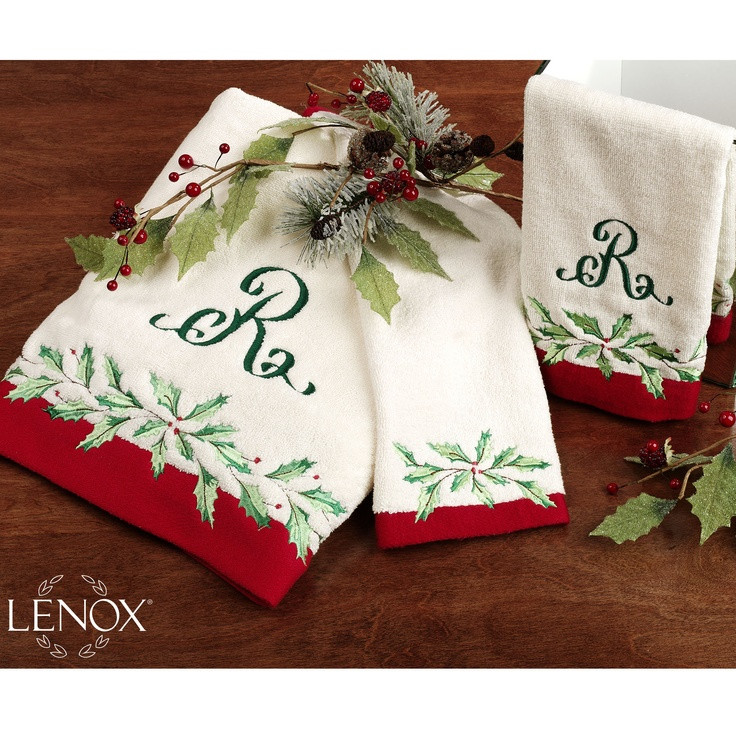 Christmas Bathroom Hand Towels
 9 best Lenox Christmas Bathroom images on Pinterest