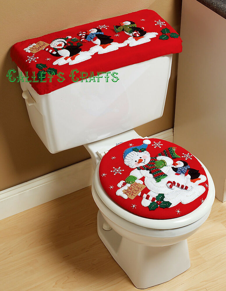 Christmas Bathroom Set
 Bucilla North Pole Parade Felt Christmas Bath Set Kit