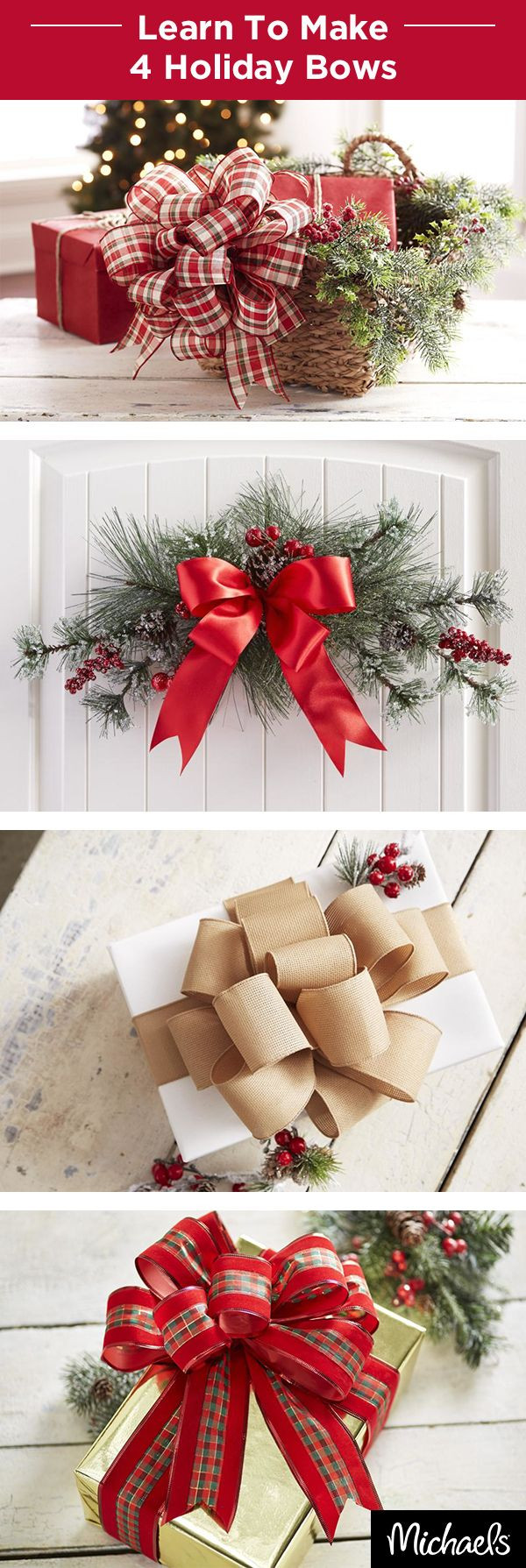 Christmas Bows DIY
 Best 25 Christmas bows ideas on Pinterest