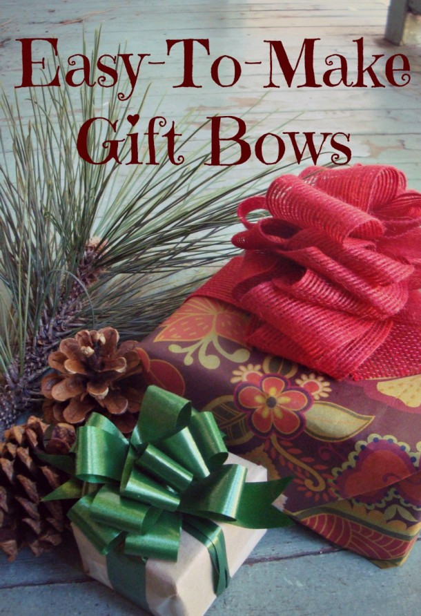 Christmas Bows DIY
 Easy Craft Bows in ly Three Steps
