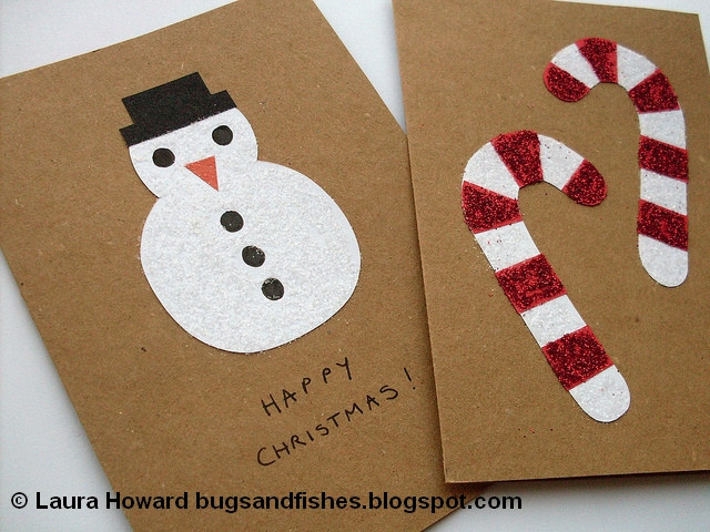 Christmas Cards DIY
 Bugs and Fishes by Lupin DIY Christmas Cards & Advent Garland