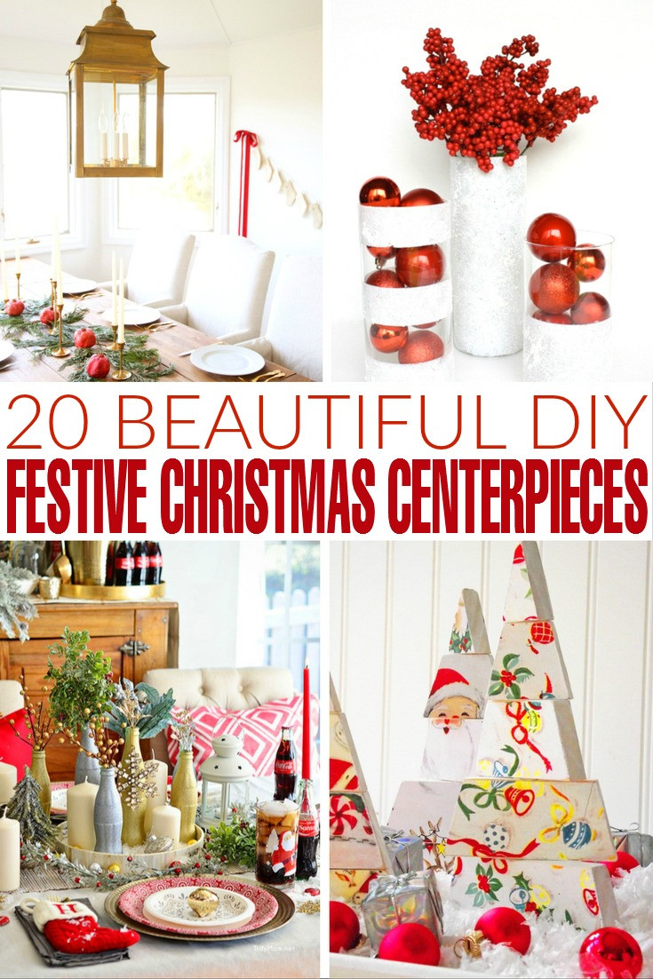 Christmas Centerpieces DIY
 20 Beautiful DIY Festive Christmas Centerpieces Frugal