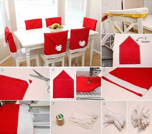 Christmas Chair Covers
 19 Simple DIY Christmas Decoration Ideas You Will Love