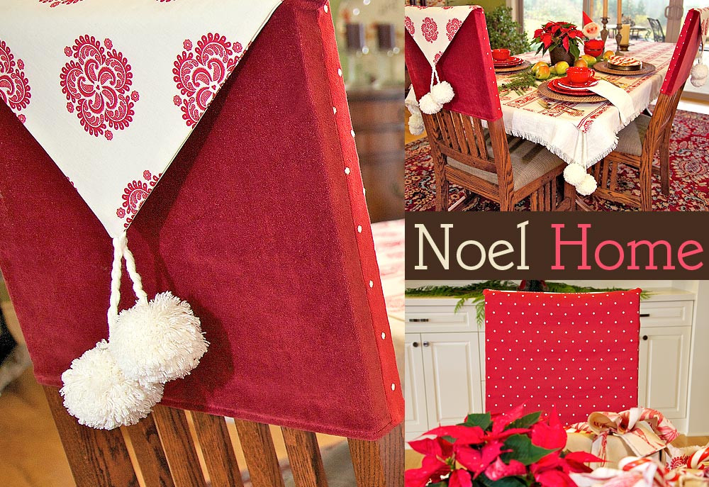 Christmas Chair Covers
 Noel Home Classic Chair Back Covers