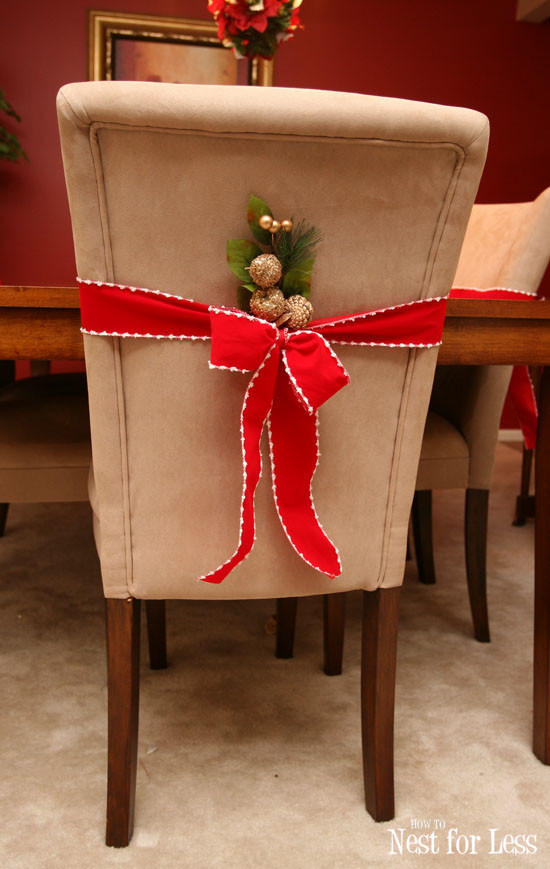 Christmas Chair Covers
 Pinterest Project Parson Chair Covers for Christmas How
