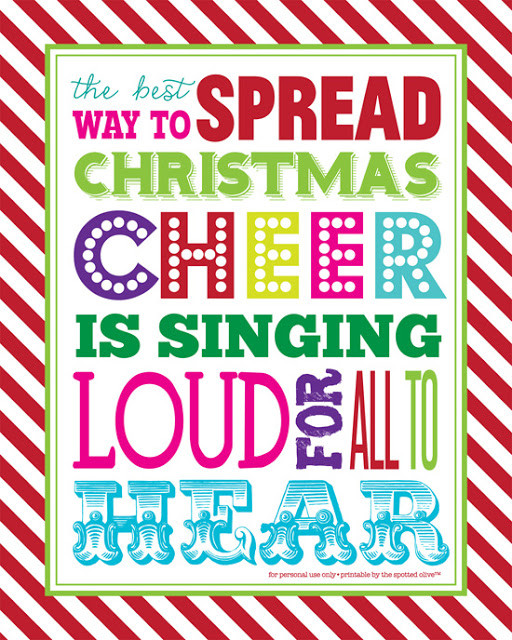 Christmas Cheer Quotes
 the life and designs of the spotted olive™ free