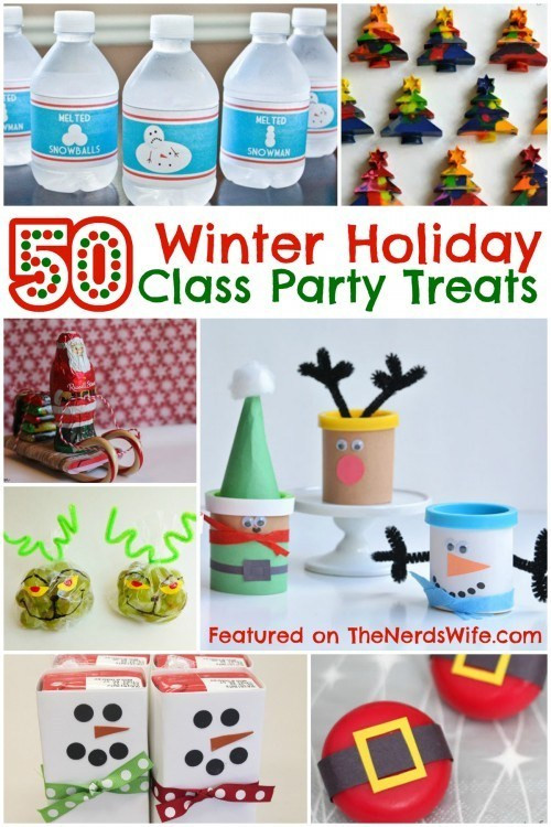 Christmas Class Party Ideas
 50 Winter Holiday Class Party Treats Your Kids Are Sure to