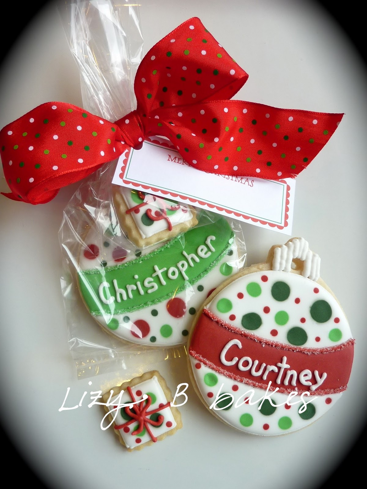 Christmas Cookie Gift Ideas
 Lizy B Personalized Christmas Cookies