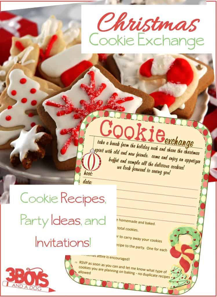 Christmas Cookie Party Ideas
 Christmas Cookie Exchange Ideas – 3 Boys and a Dog