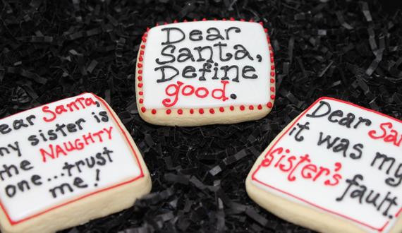 Christmas Cookie Quote
 Items similar to Christmas Cookies Custom Cookies
