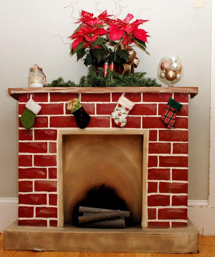 Christmas Corrugated Fireplace Brick Paper
 17 Best images about library idea on Pinterest