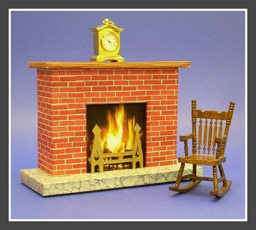 Christmas Corrugated Fireplace Brick Paper
 17 Best images about Christmas Fireplaces on Pinterest