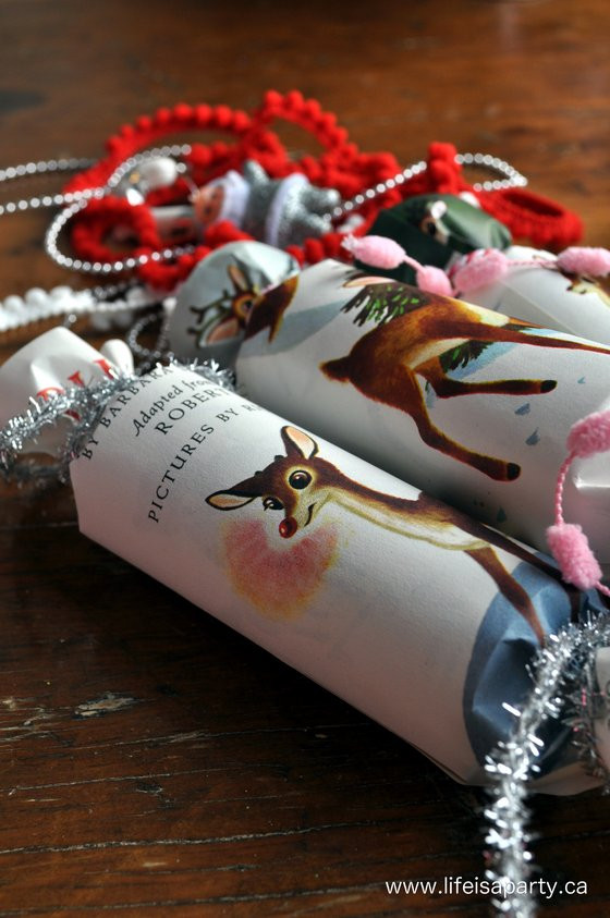 Christmas Crackers DIY
 Vintage Inspired Homemade Christmas Crackers Life is a Party