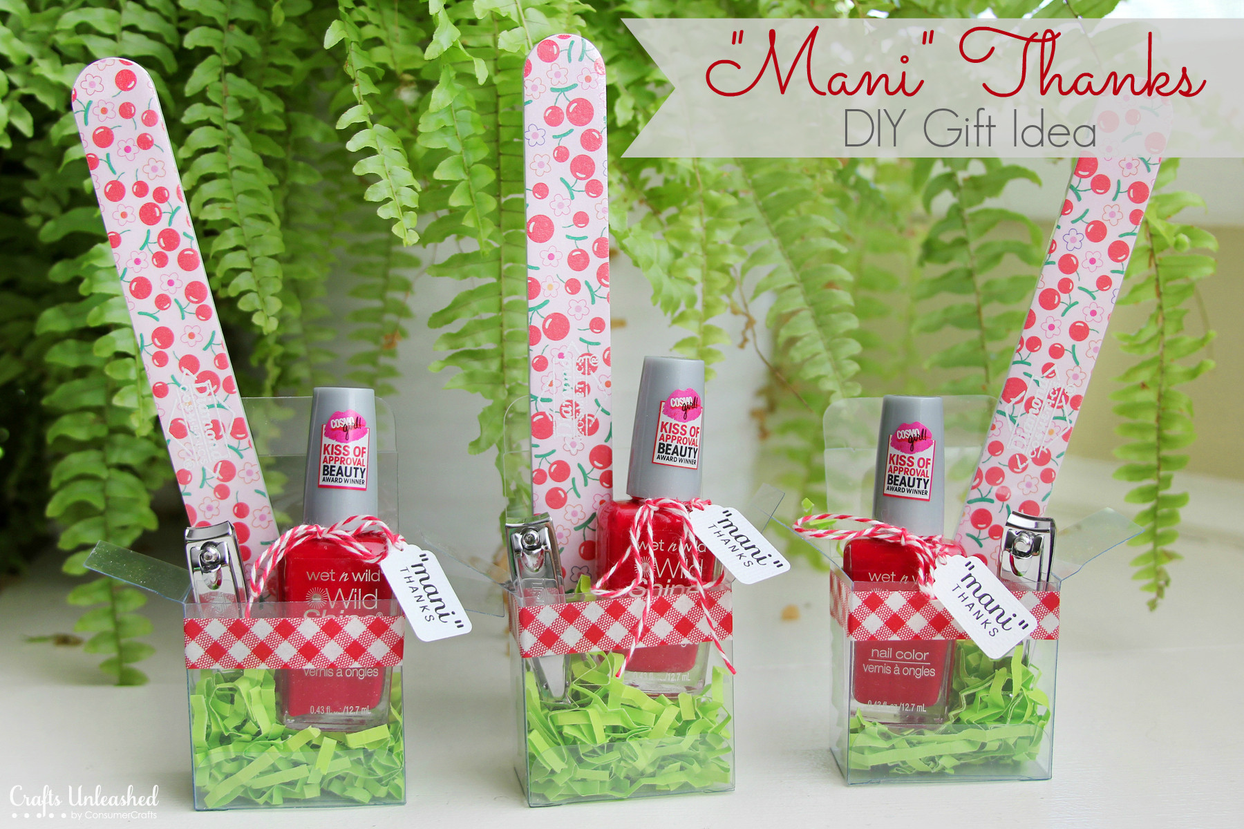 Christmas Craft Ideas For Gifts
 DIY Gift Idea for Girls "Mani Thanks" Manicure Set