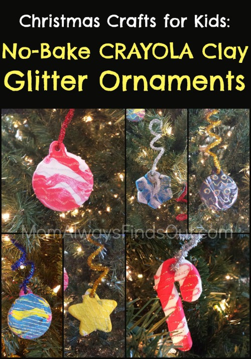 Christmas Crafts For Moms
 Christmas Crafts For Kids No Bake Clay Glitter Ornaments