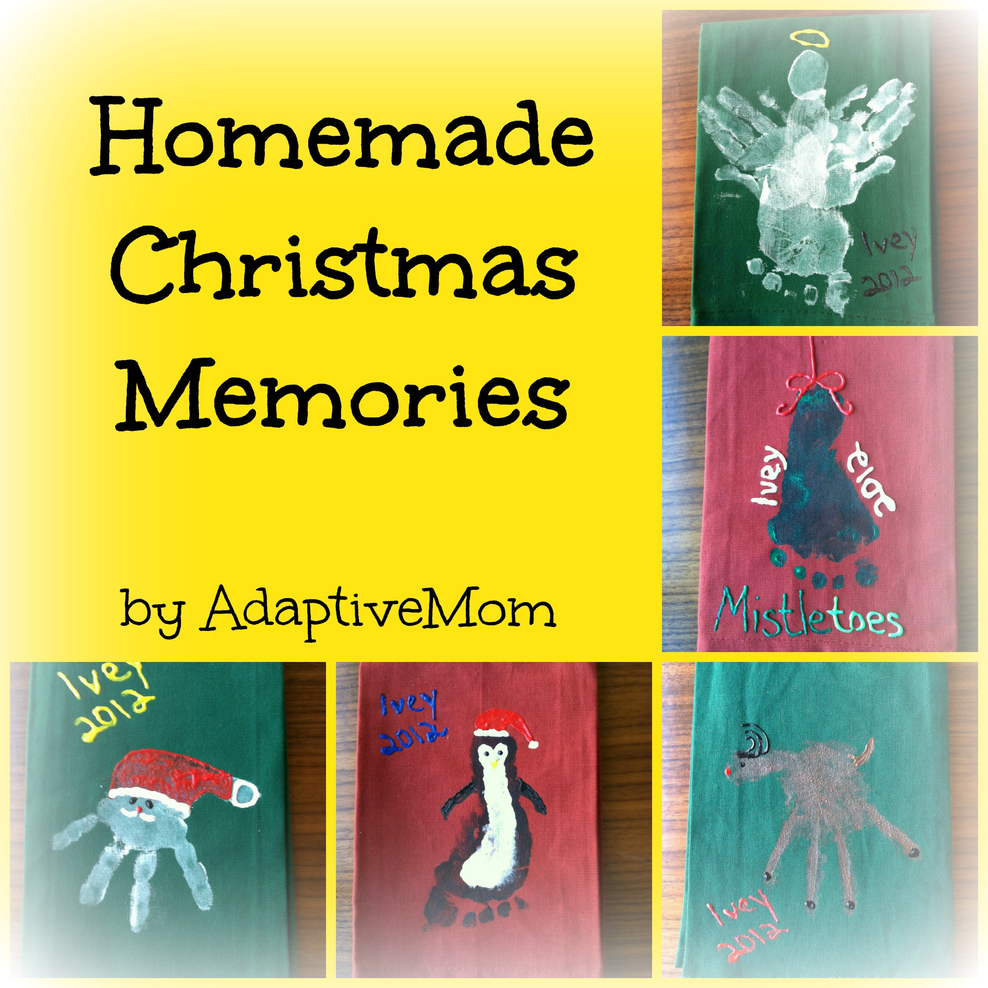 Christmas Crafts For Moms
 Homemade Christmas Memories Adaptive Mom Dish Towels