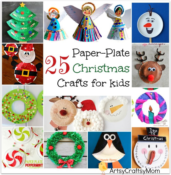 Christmas Crafts For Moms
 25 Easy Paper Plate Christmas Crafts for kids Artsy