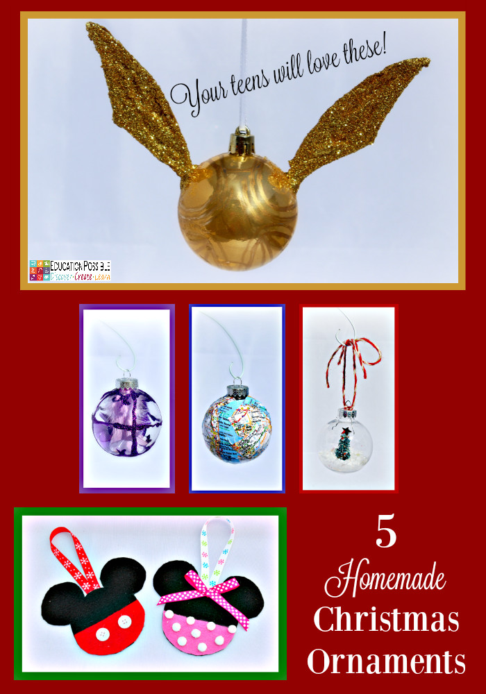 Christmas Crafts For Teens
 5 Homemade Christmas Ornaments Teens will want to Make
