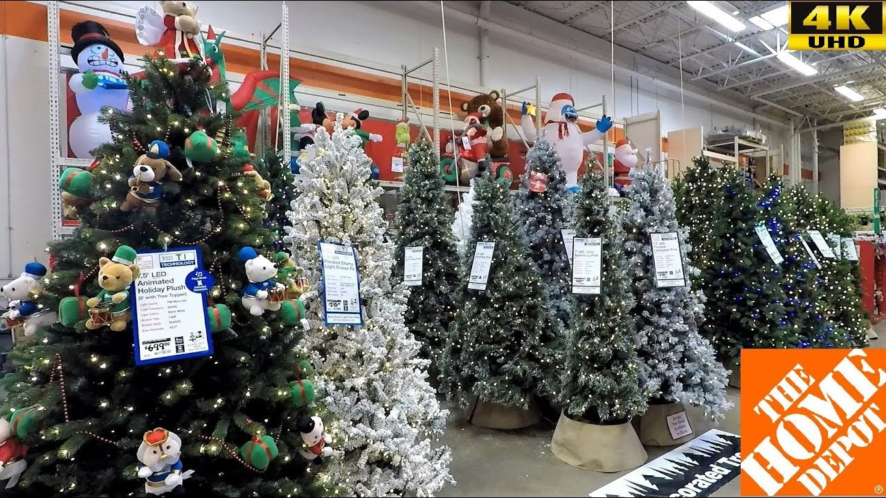 Christmas Decor At Home Depot
 CHRISTMAS 2018 AT HOME DEPOT CHRISTMAS TREES INFLATABLES