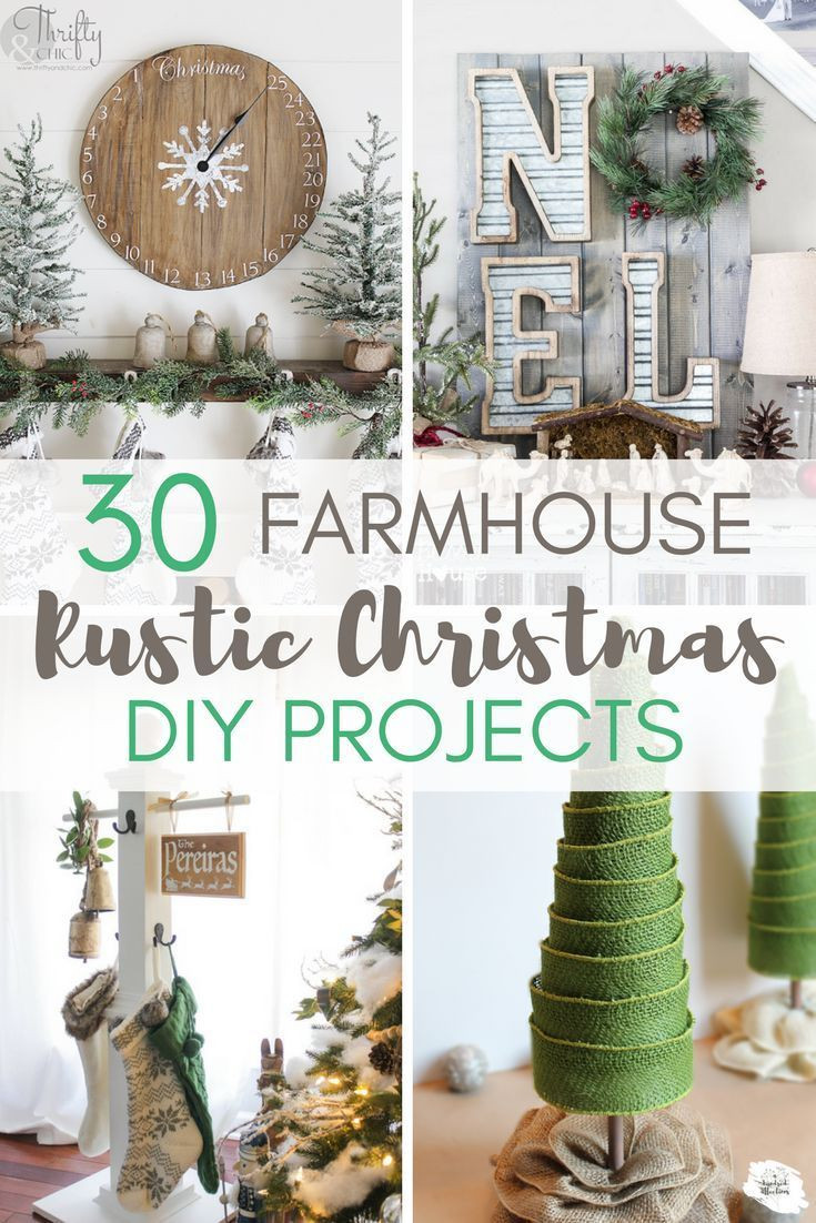 Christmas Decor DIY
 Best 25 Rustic farmhouse ideas on Pinterest